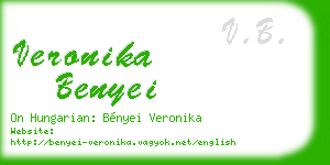 veronika benyei business card