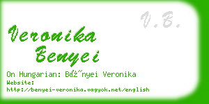 veronika benyei business card